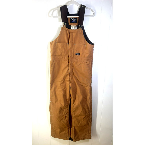 Walls Workwear Bib Overalls Jumpsuit Pecan Brown Insulated Duck Canvas Medium - Picture 1 of 16
